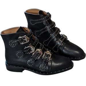 Studded Black Ankle Boots